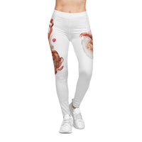Flamingo Floral Women's Casual Leggings - Comfortable, Stylish Activewear for Everyday Wear