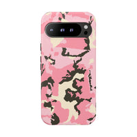Stylish Tough Phone Case – Pink Camo Design for Bold Protection  Make a statement while keeping your phone safe with this eye-catching pink camouflage case that blends fashion with durability.