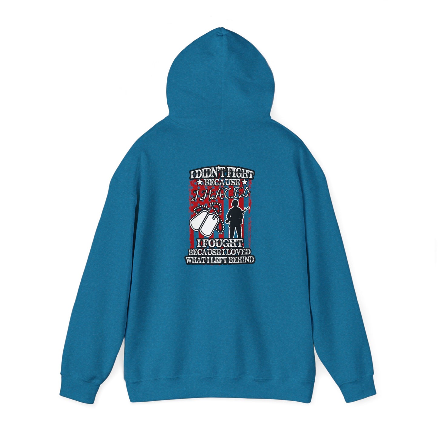 Military Supporter Hoodie, Patriotic Sweatshirt, Independence Day Gift, Veteran Clothing, USA Flag Apparel