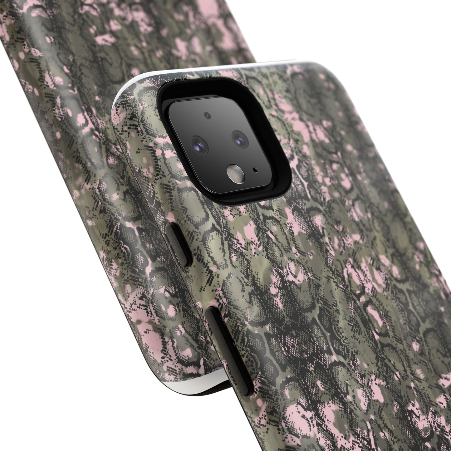 Camo Snake Pattern Phone Case – Rugged Protection Meets Bold Style  Turn heads while protecting your phone with this fierce camo snake pattern case—where urban edge meets outdoor grit.