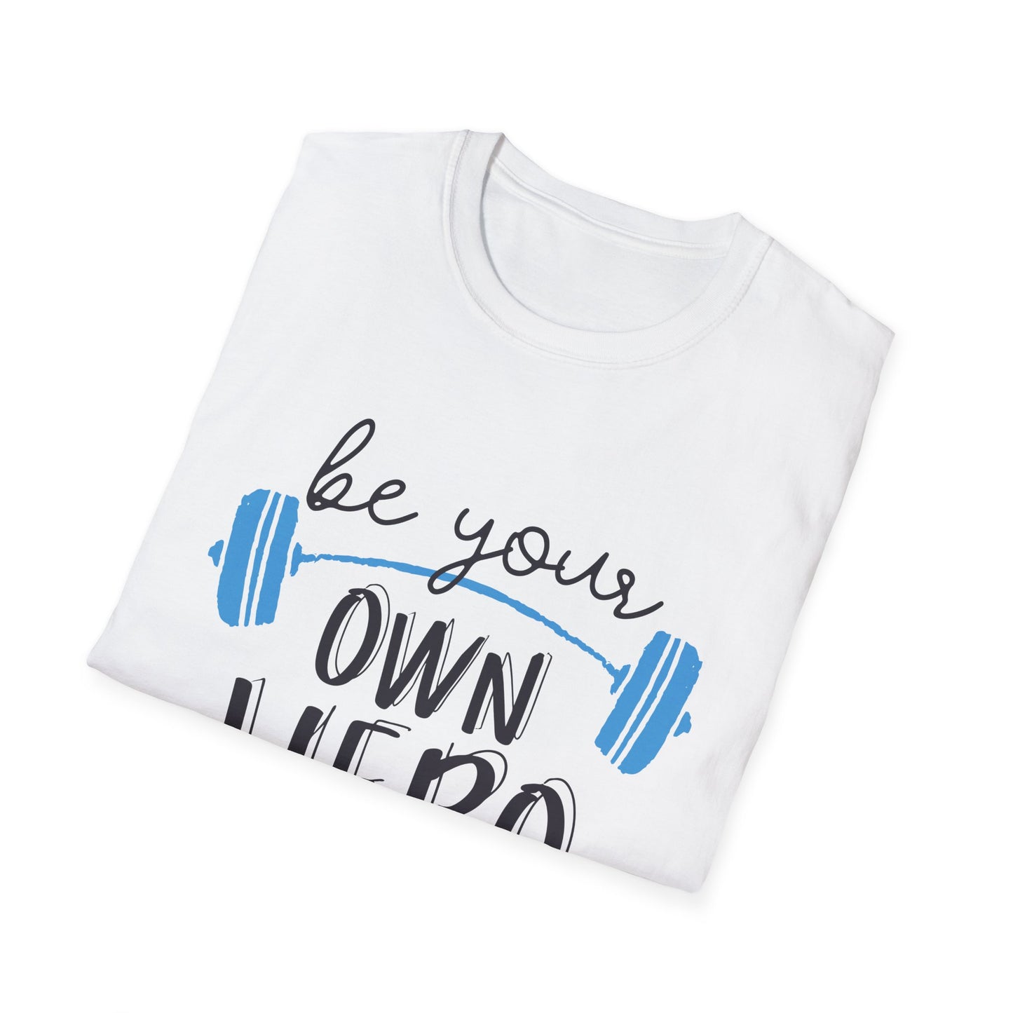 Motivational Unisex T-Shirt - "Be Your Own Hero" - Casual Gift, Positive Vibes, Everyday Wear, Friendly Apparel