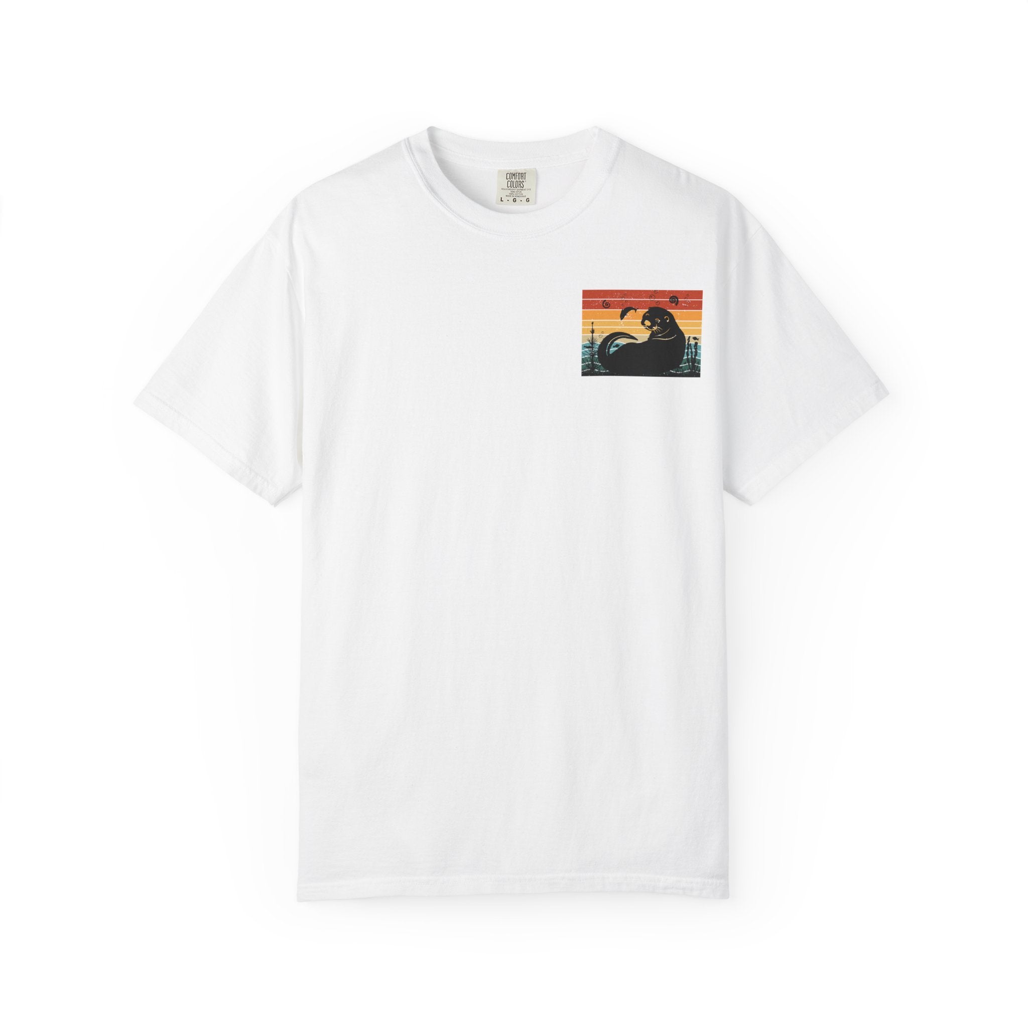 Coastal Vibe Unisex Garment-Dyed T-shirt with Otter Design