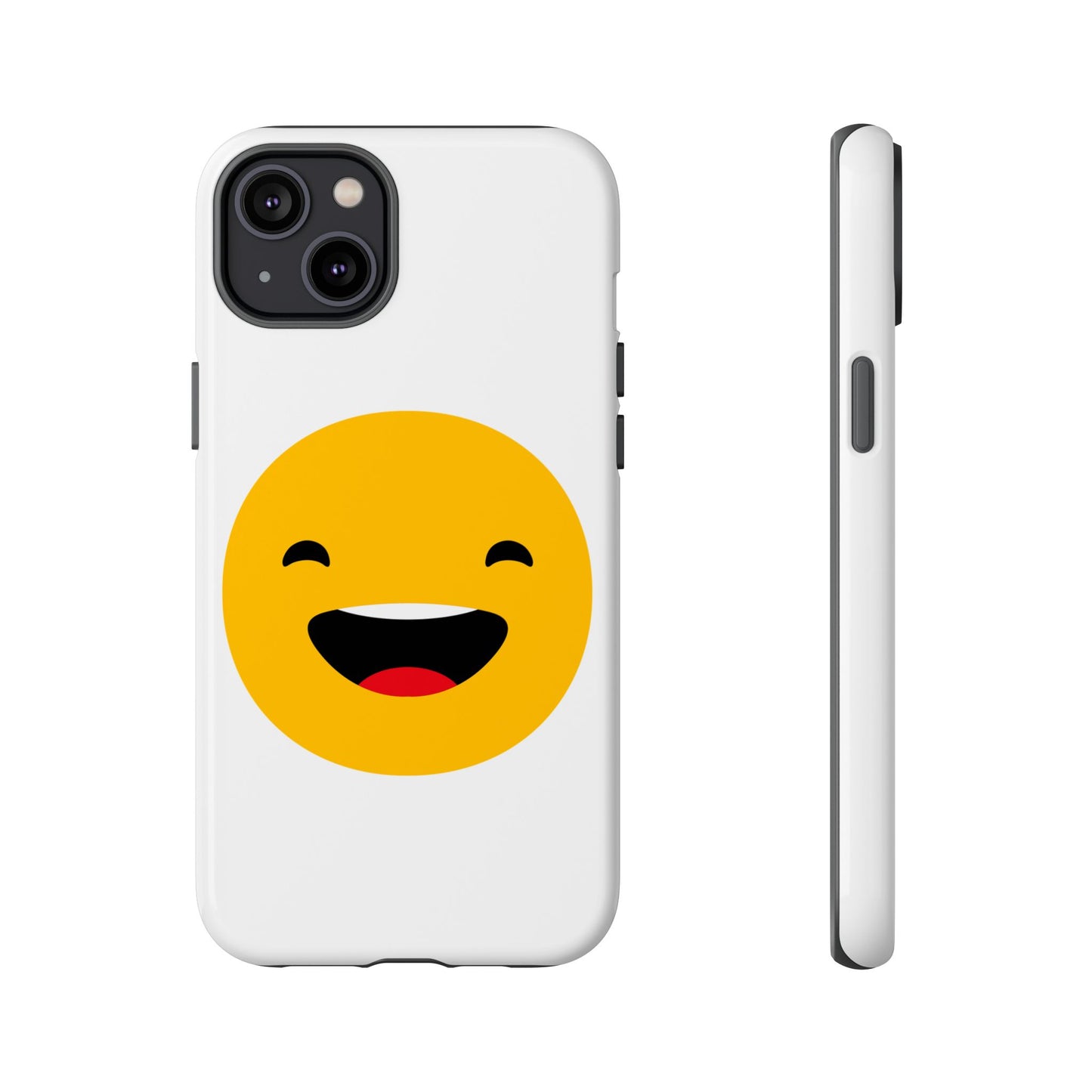 Happy Face Tough Phone Case - Durable Protection with Smile Design