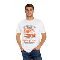 King of the Road T-Shirt - Unisex Garment-Dyed Tee for Car Enthusiasts