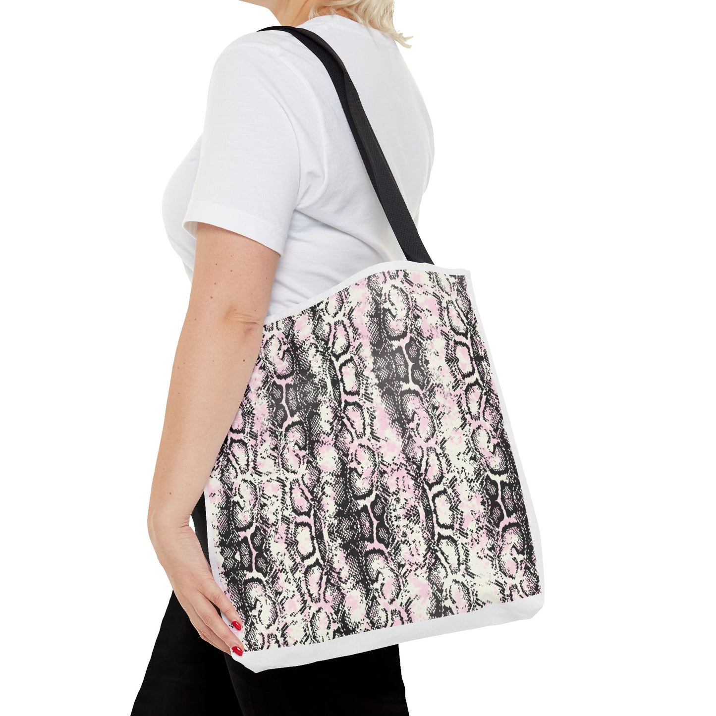 Elegant Python Print Tote Bag - Stylish and Trendy Carryall for Everyday Use