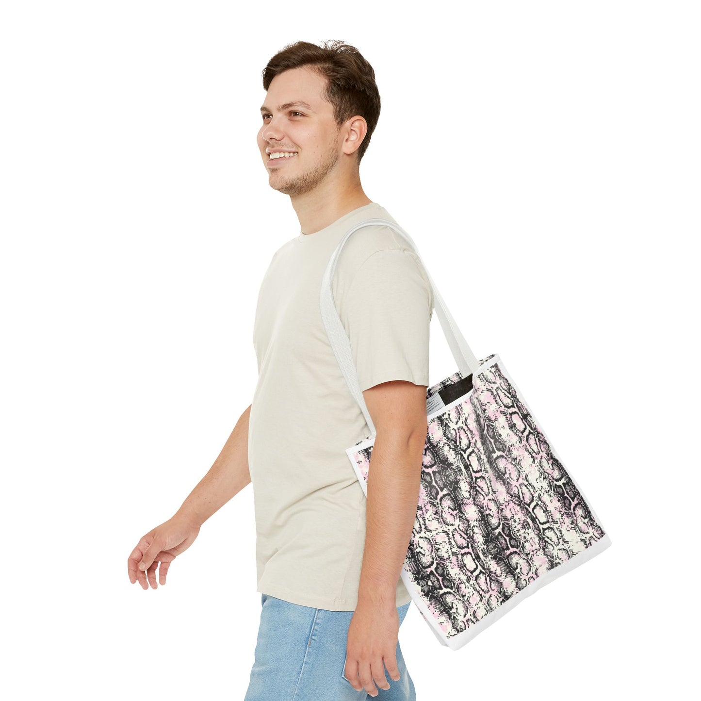Elegant Python Print Tote Bag - Stylish and Trendy Carryall for Everyday Use
