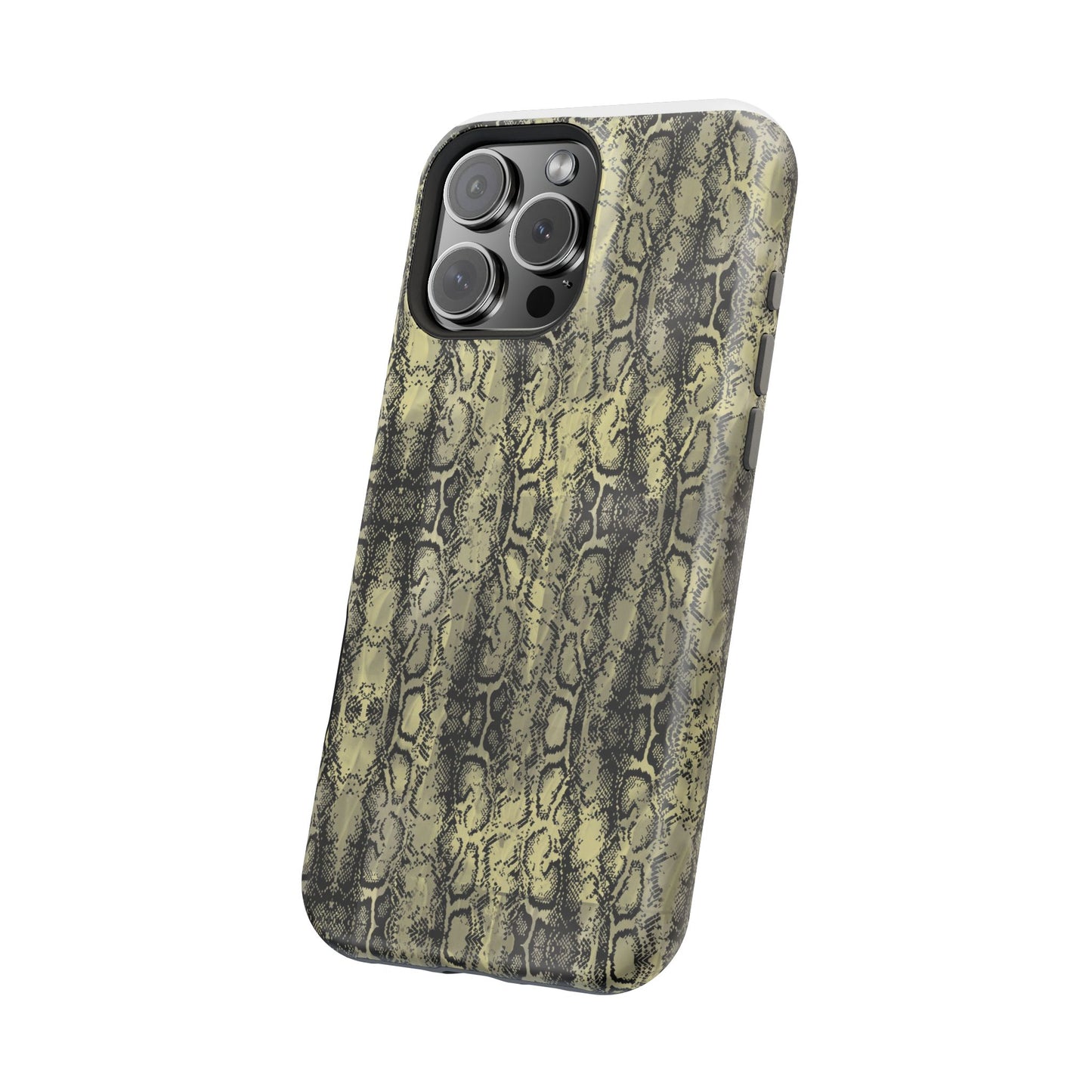 Stylish Snake Skin Magnetic Tough Case - Durable Protection for Your Phone