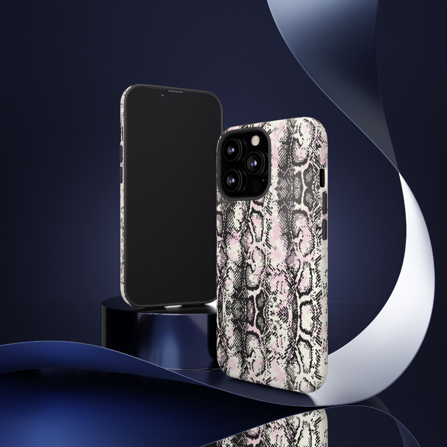 Stylish Snake Print Phone Case - Tough Protection for Trendsetters