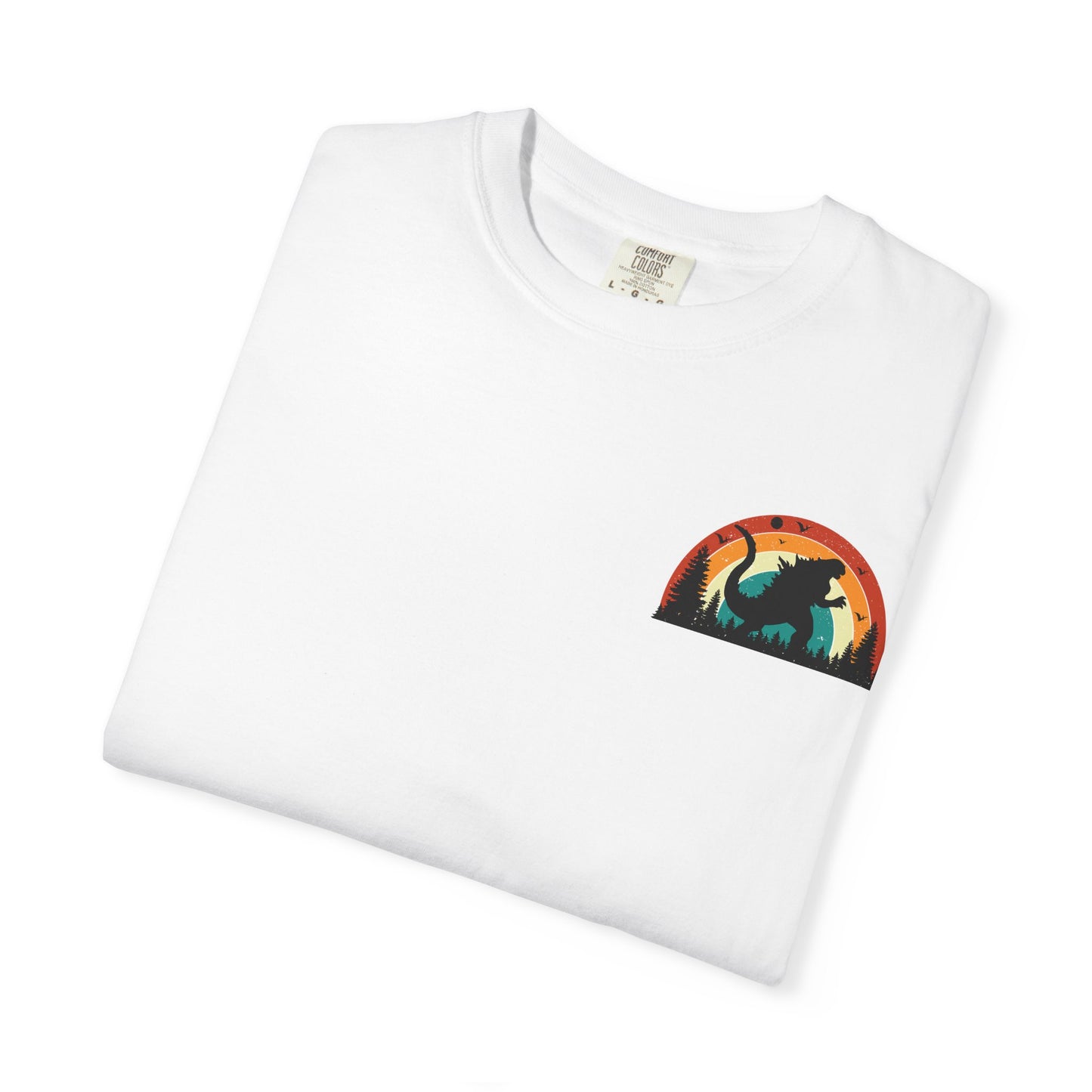Retro Sunset Dinosaur Unisex T-Shirt