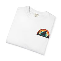 Retro Sunset Dinosaur Unisex T-Shirt