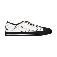 Chic Marble Print Women's Low Top Sneakers - Stylish Casual Footwear