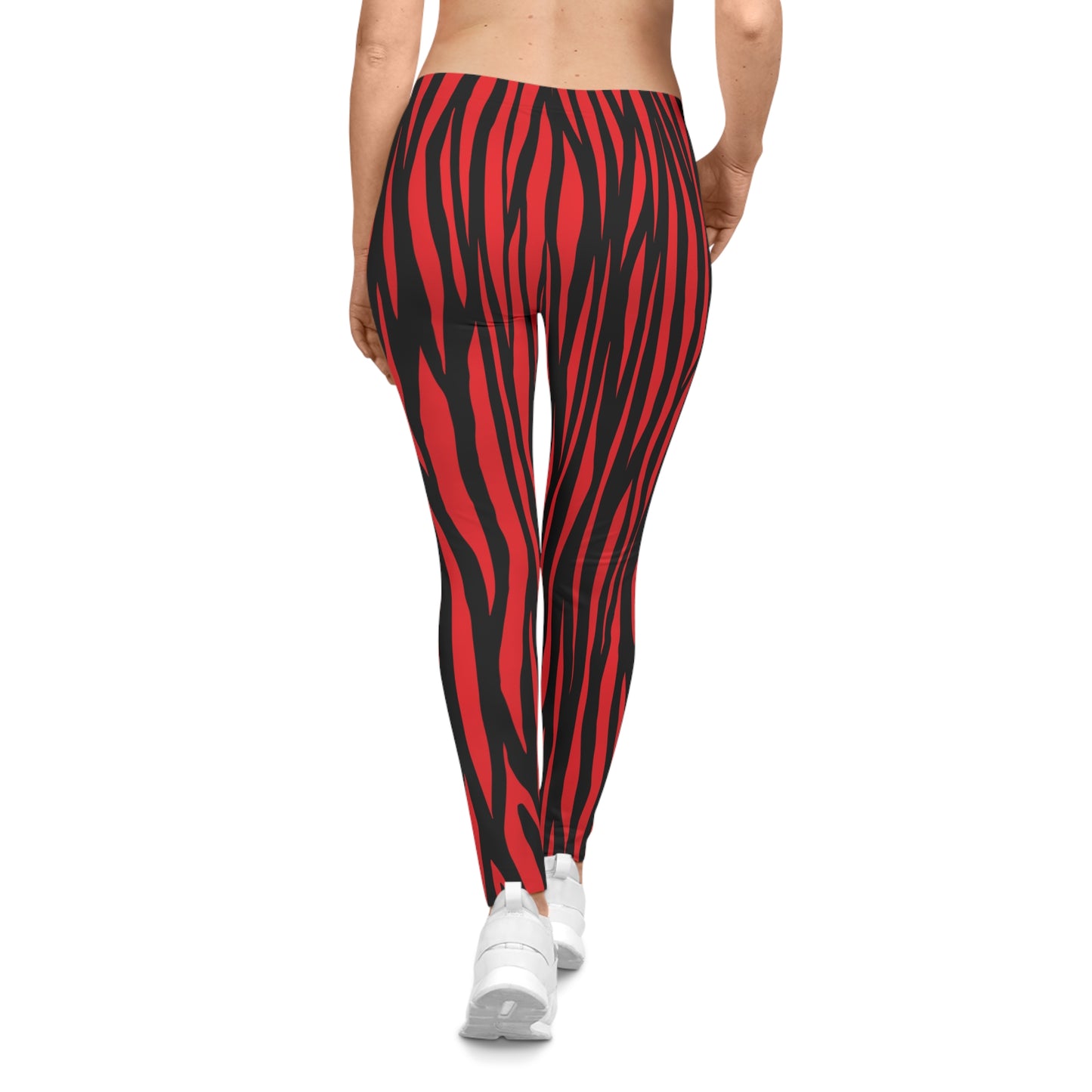 Fierce Tiger Print Leggings for Women, Trendy Activewear, Workout Gear, Casual Fashion, Gym Apparel, Unique Gifts