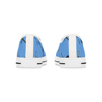 Stylish Blue Abstract Low Top Sneakers for Women