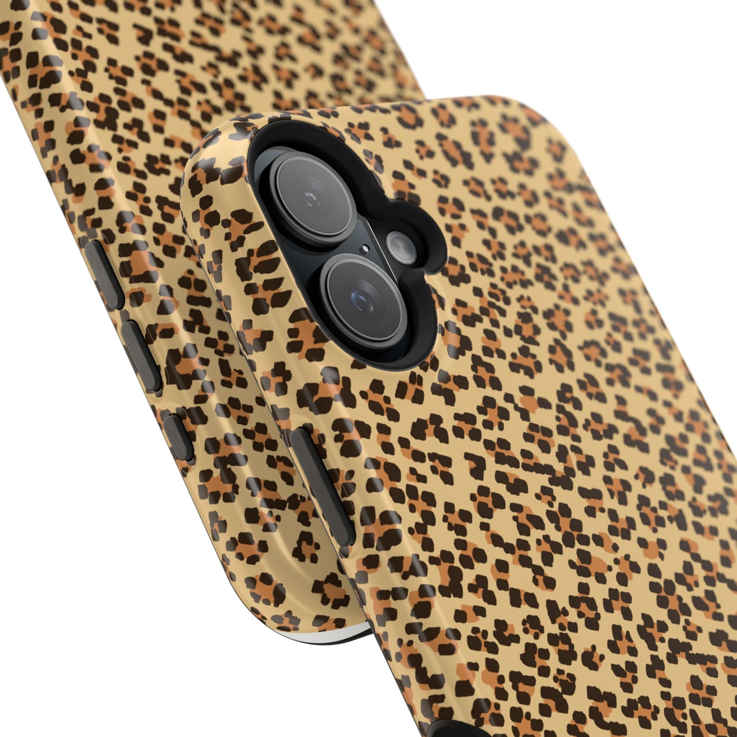 Leopard Print Magnetic Tough Case for iPhone – Bold Style, Rugged Protection  Make a fierce statement while keeping your iPhone safe with this stylish and durable magnetic tough case featuring a trendy leopard print design.