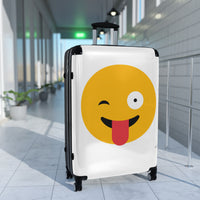 Funny Emoji Suitcase - Durable Travel Luggage for Vibrant Adventure