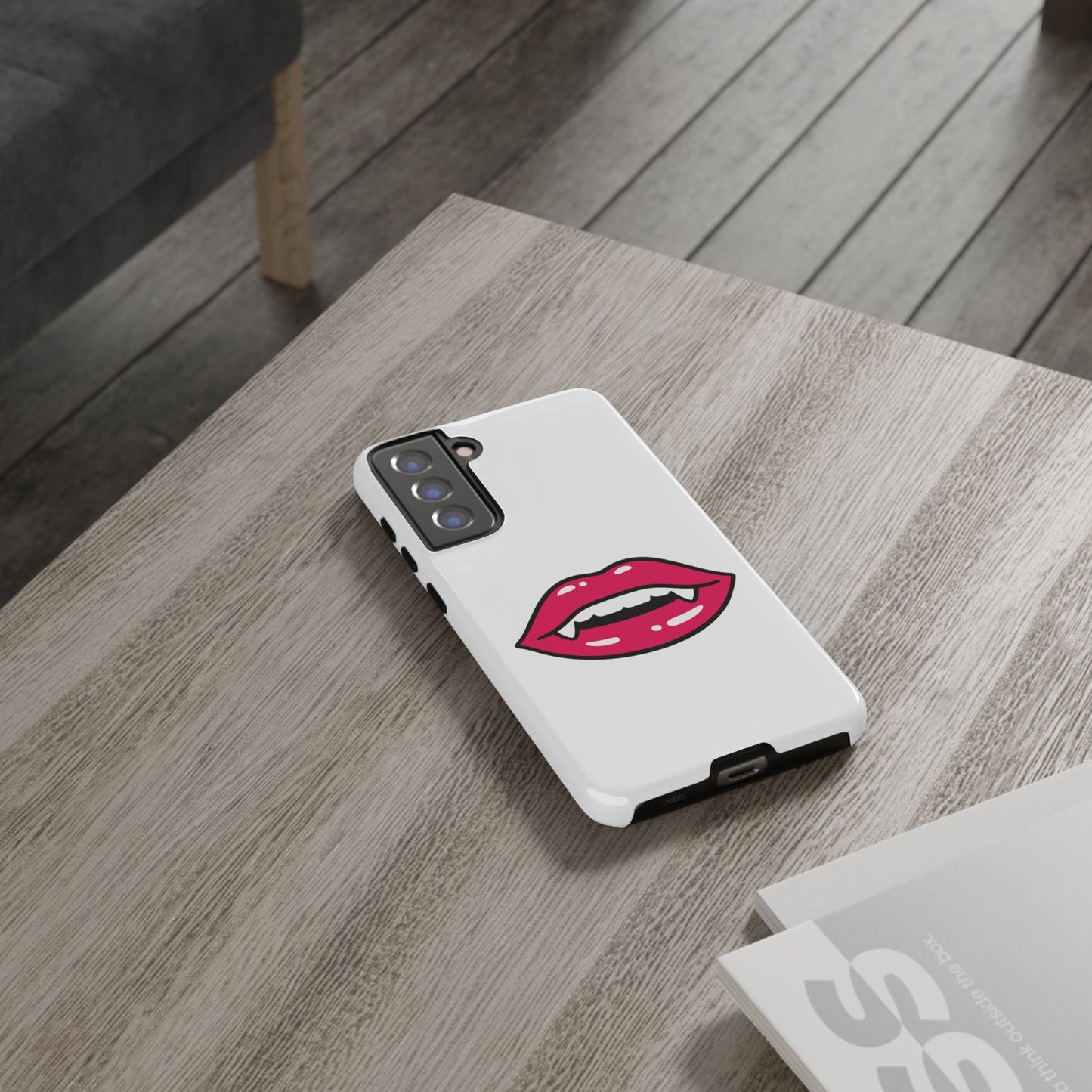 Vampire Mouth Phone Case - Tough Cases for Halloween, Gift for Spooky Lovers, Quirky Phone Accessories, Fun Tech Gear
