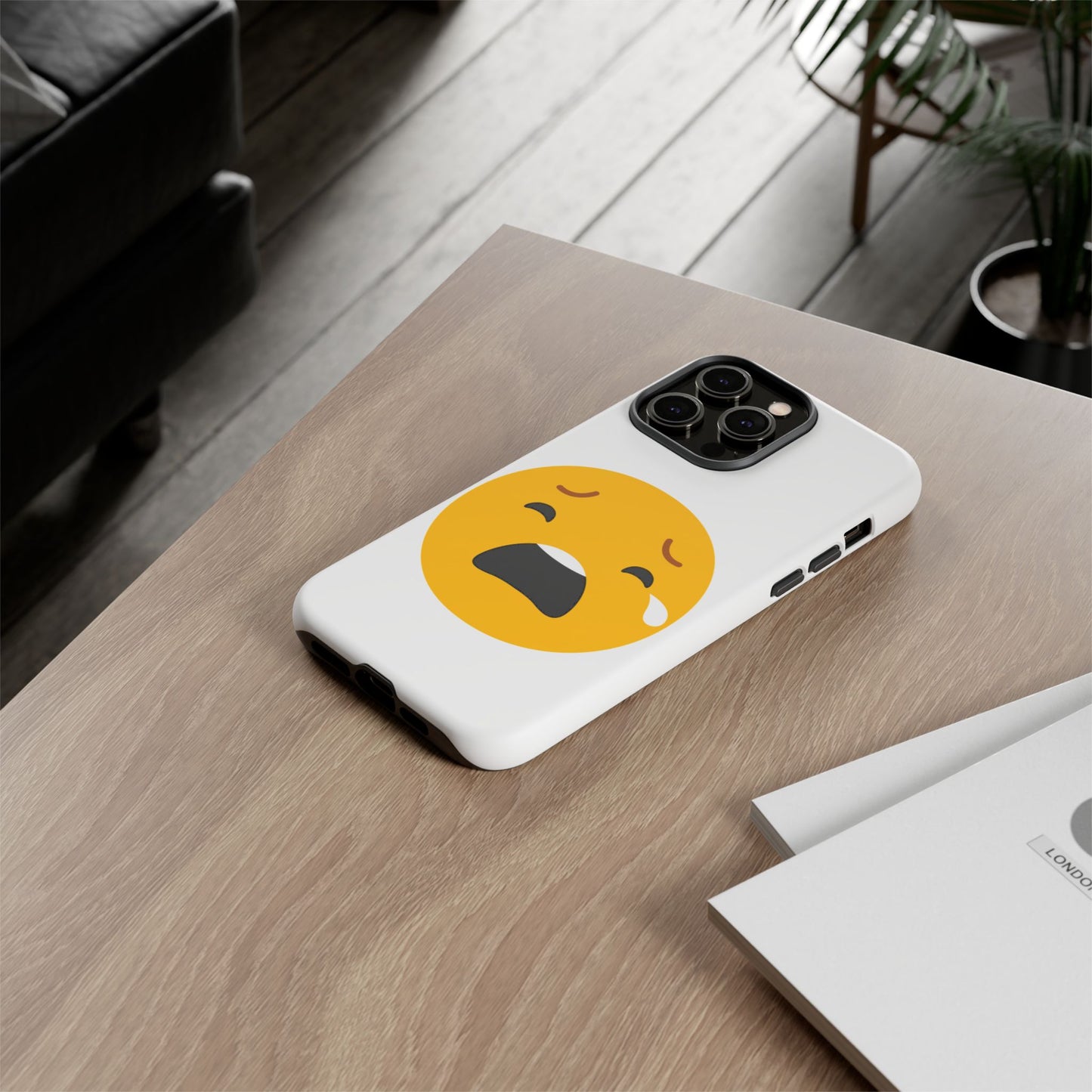 Emotional Tough Case – Sad Emoji Phone Case for Supportive Gifts