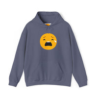 Unisex Heavy Blend™ Sad Emoji Hoodie - Cozy & Expressive Sweatshirt