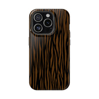 Stylish Magnetic Tough Phone Case - Bold Striped Design