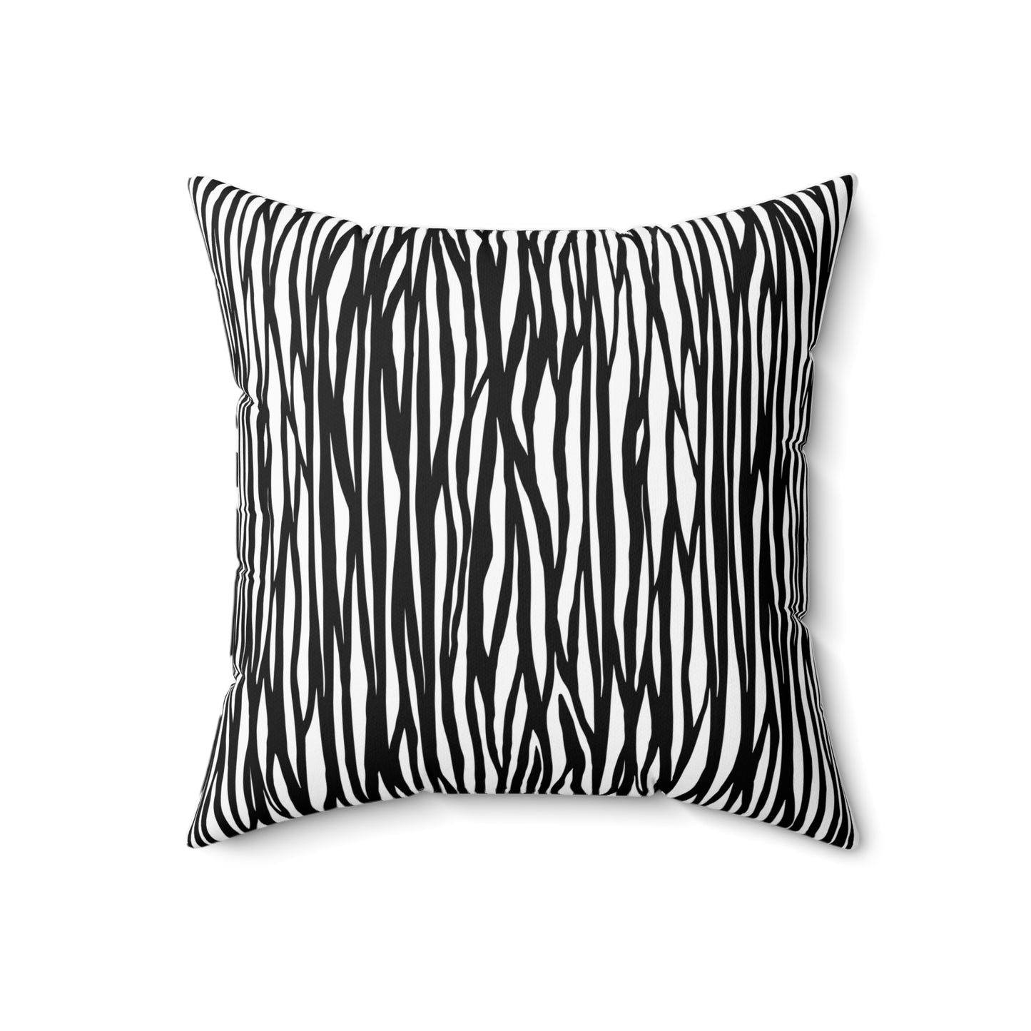 Chic Zebra Print Pillow - Stylish Home Decor, Accent Pillow, Black and White Pillow, Modern Couch Accessory, Animal Print Cushion