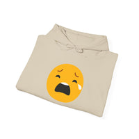 Unisex Heavy Blend™ Sad Emoji Hoodie - Cozy & Expressive Sweatshirt