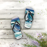 Ocean Wave Flip Flops - Summer Beach Footwear