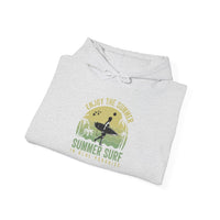 Summer Surf Vibes Hoodie – Unisex Heavy Blend™ Sweatshirt for Beach Lovers, Perfect Gift for Surfing, Casual Wear, Summer