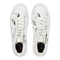 Marble Print High Top Sneakers for Trendy Women