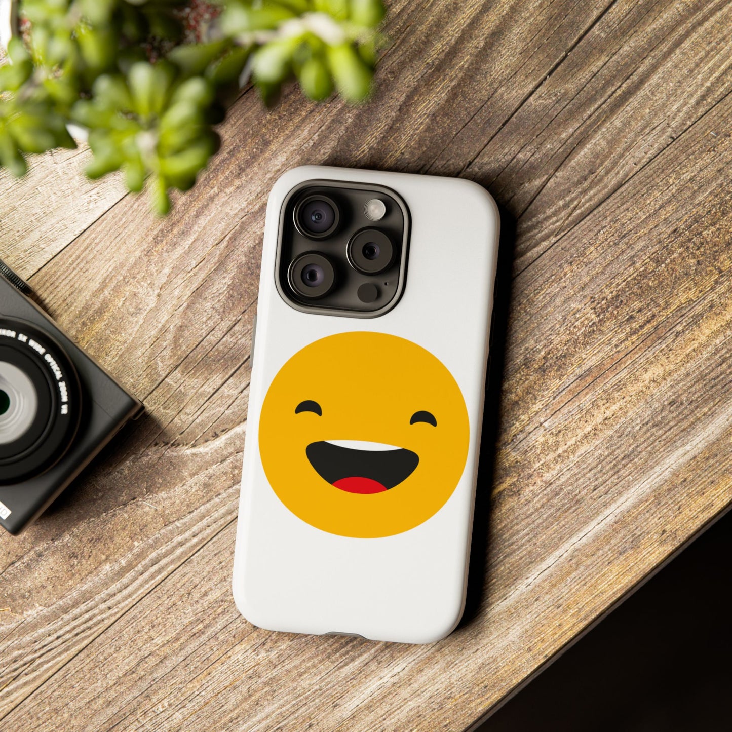 Happy Face Tough Phone Case - Durable Protection with Smile Design