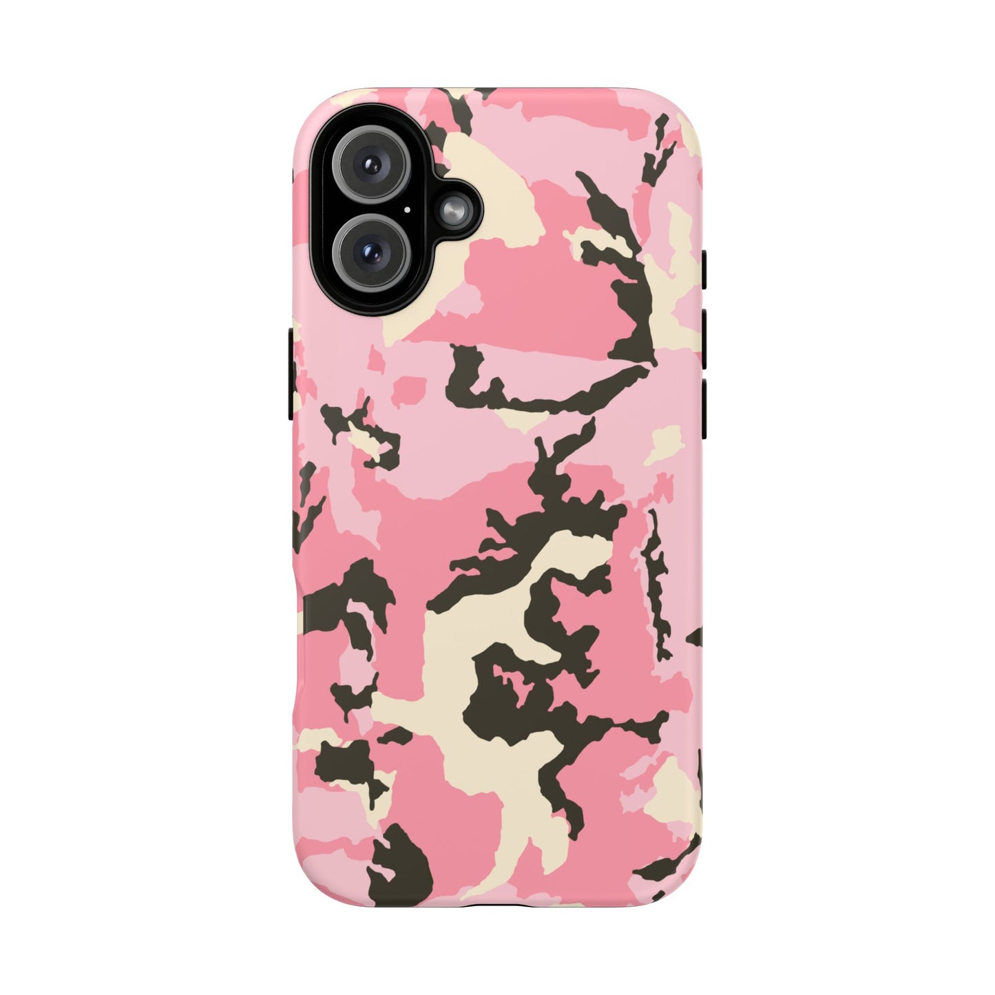 Stylish Tough Phone Case – Pink Camo Design for Bold Protection  Make a statement while keeping your phone safe with this eye-catching pink camouflage case that blends fashion with durability.