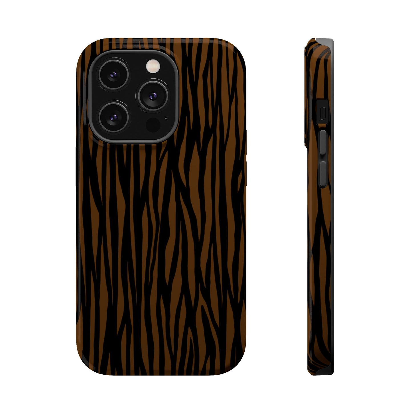 Stylish Magnetic Tough Phone Case - Bold Striped Design