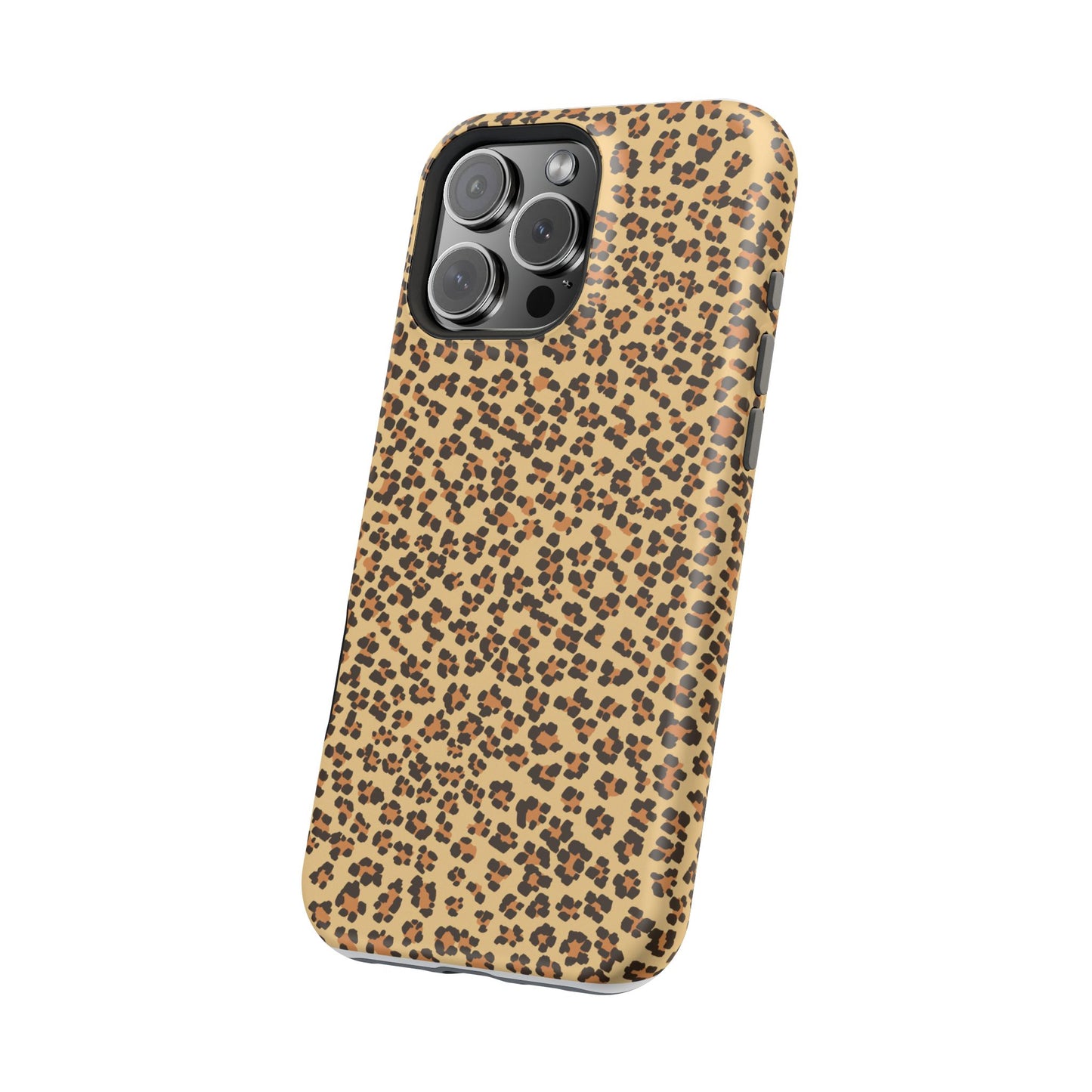 Leopard Print Magnetic Tough Case for iPhone – Bold Style, Rugged Protection  Make a fierce statement while keeping your iPhone safe with this stylish and durable magnetic tough case featuring a trendy leopard print design.