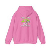 This Girl Loves Her Army Man Hoodie, Military Sweatshirt, Unisex Army Merchandise, Gifts for Military Spouses, Patriotic