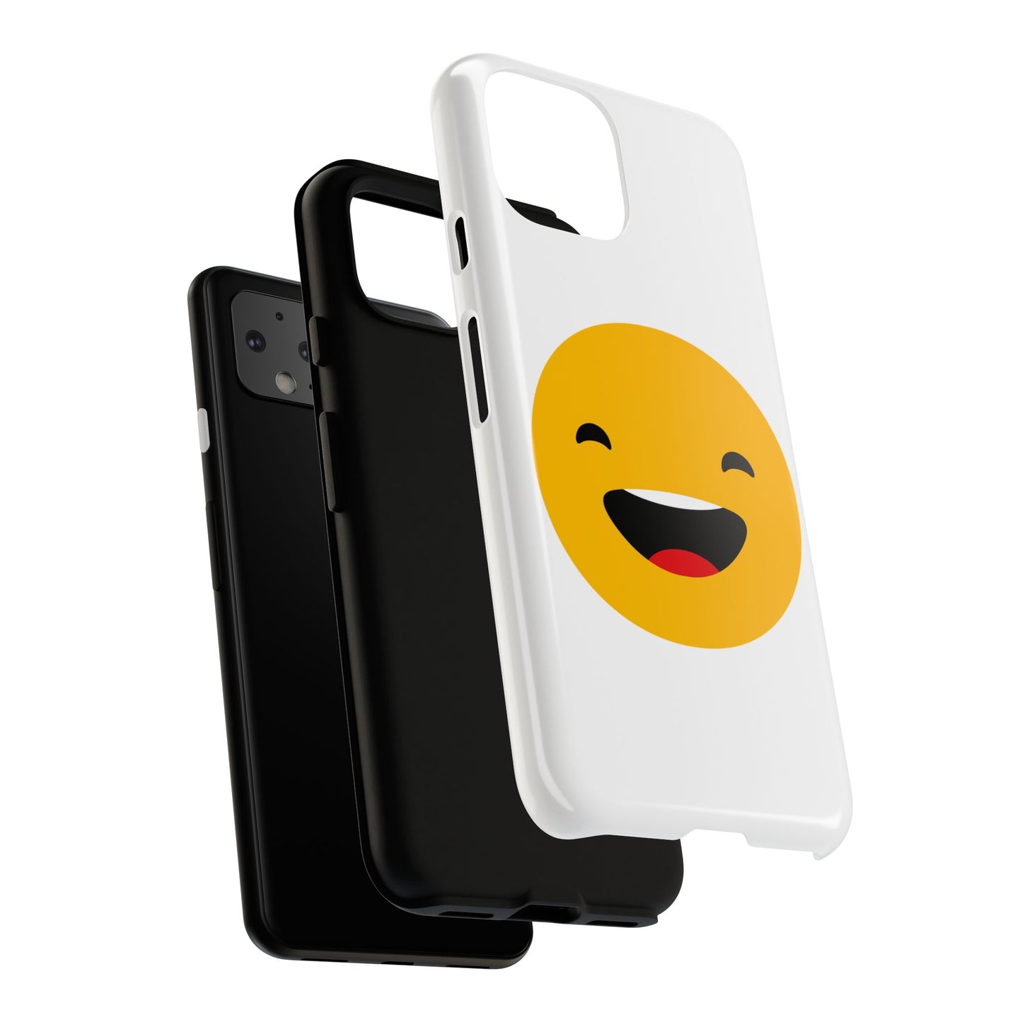 Happy Face Tough Phone Case - Durable Protection with Smile Design