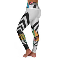 Colorful High Waisted Yoga Leggings - Stylish Activewear for Fitness Lovers, Athleisure Bottoms, Workout Leggings, Gym Wear,