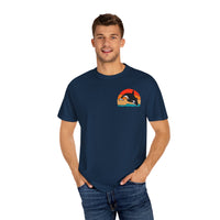 Ocean Sunset Orca Unisex T-Shirt - Relaxed, Vibrant Beach Vibes