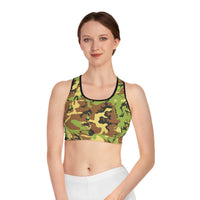 Stylish Camo Sports Bra for Active Women