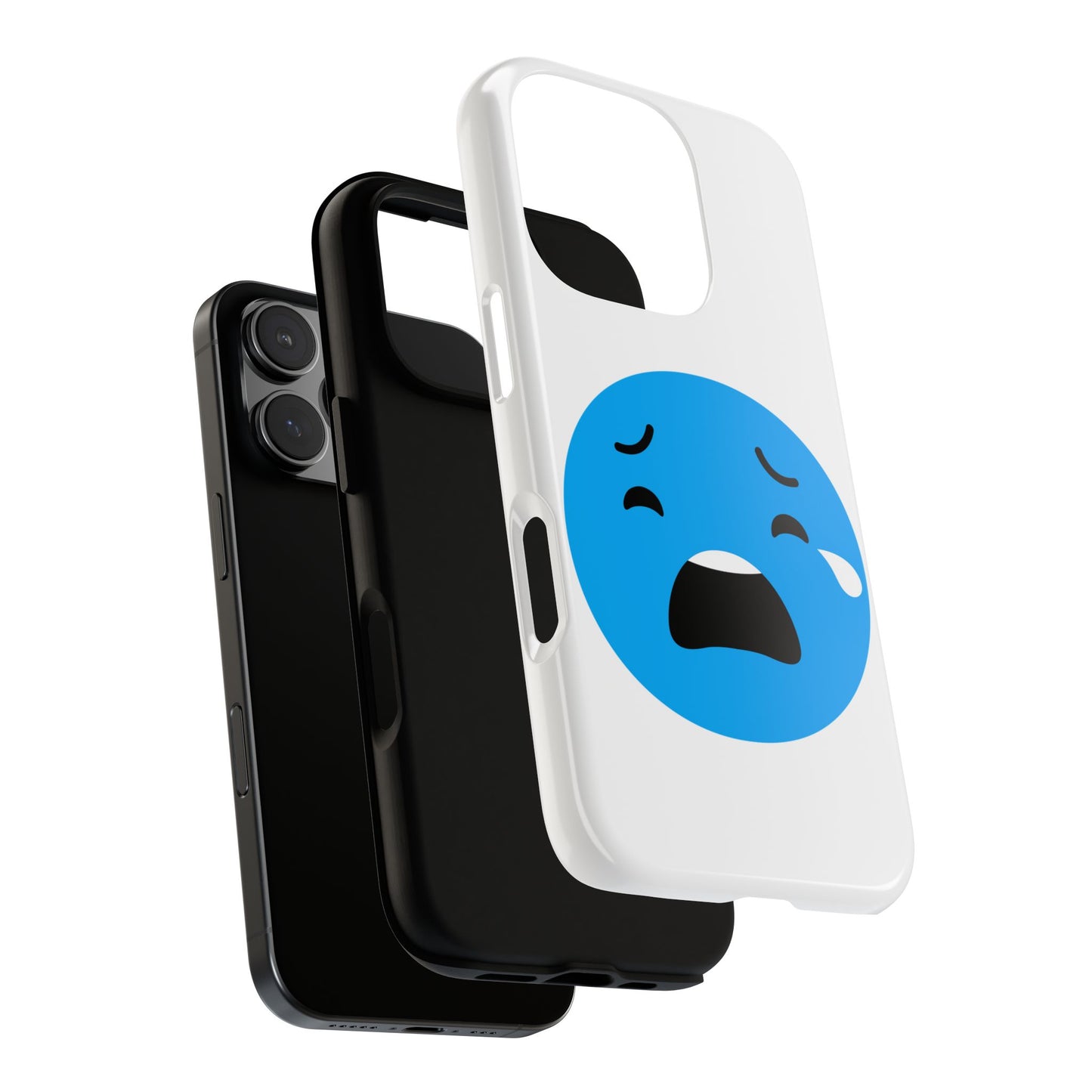 Funny Sad Face Phone Case - Tough and Stylish