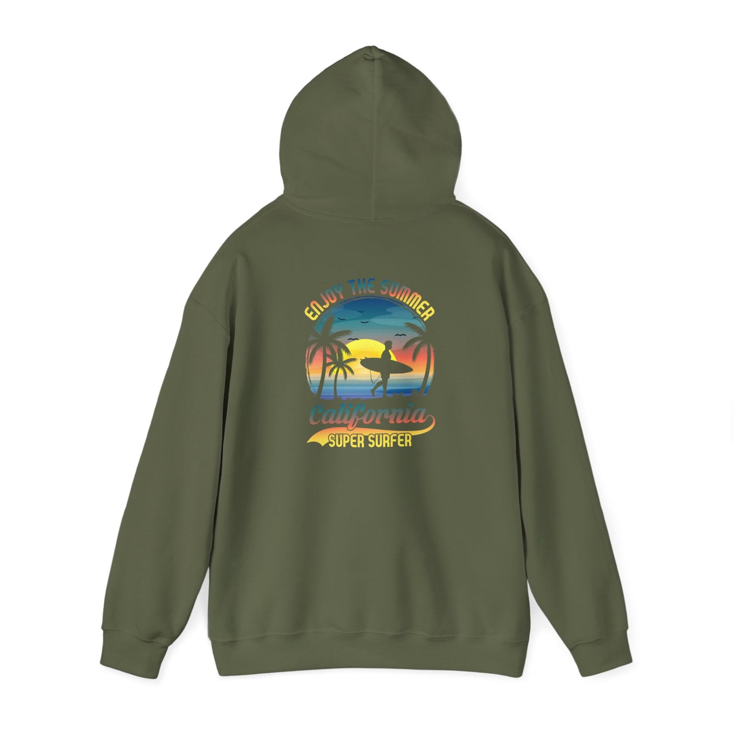 Unisex Heavy Blend™Hooded Sweatshirt California surfing is more than just a sport  it’s a lifestyle,a culture, vibe  🌊🏄‍♂️