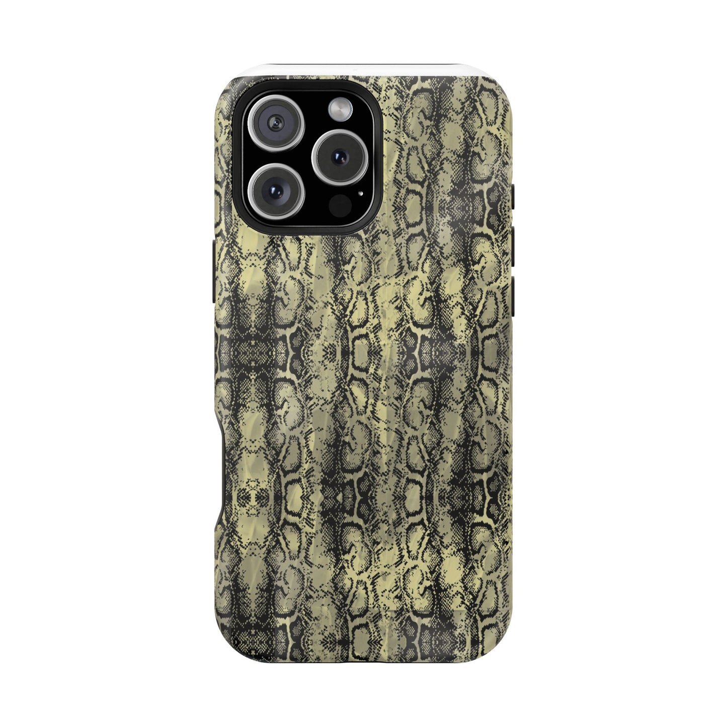 Stylish Snake Skin Magnetic Tough Case - Durable Protection for Your Phone