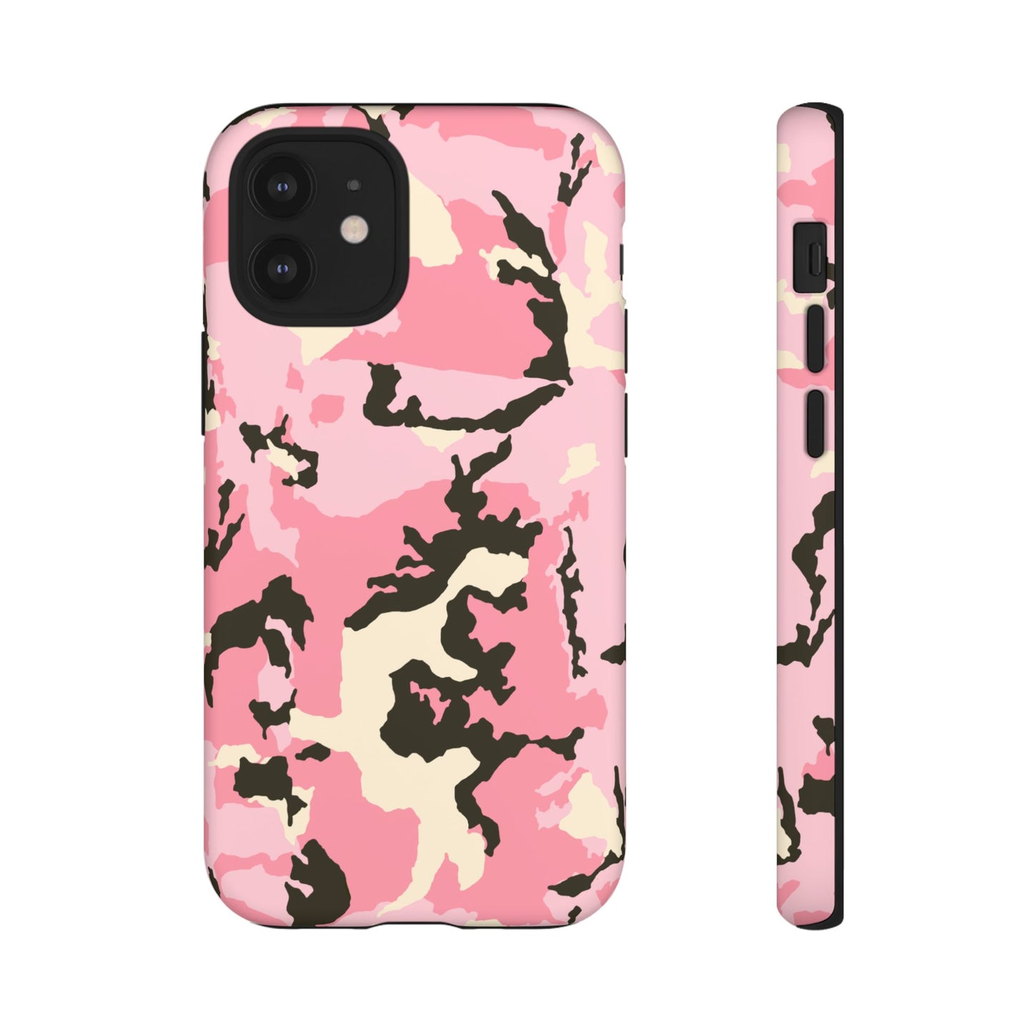 Stylish Tough Phone Case – Pink Camo Design for Bold Protection  Make a statement while keeping your phone safe with this eye-catching pink camouflage case that blends fashion with durability.