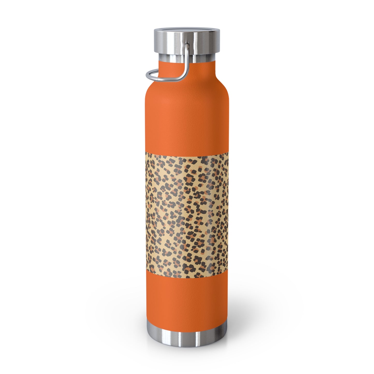 Leopard Print Insulated Water Bottle - 22oz Reusable Copper Thermos