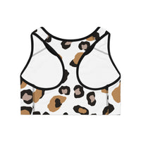 Leopard Print Sports Bra - Stylish Activewear for Workouts & Fitness Enthusiasts