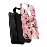 Stylish Pink Camouflage Phone Case – Tough Cases for Trendsetters