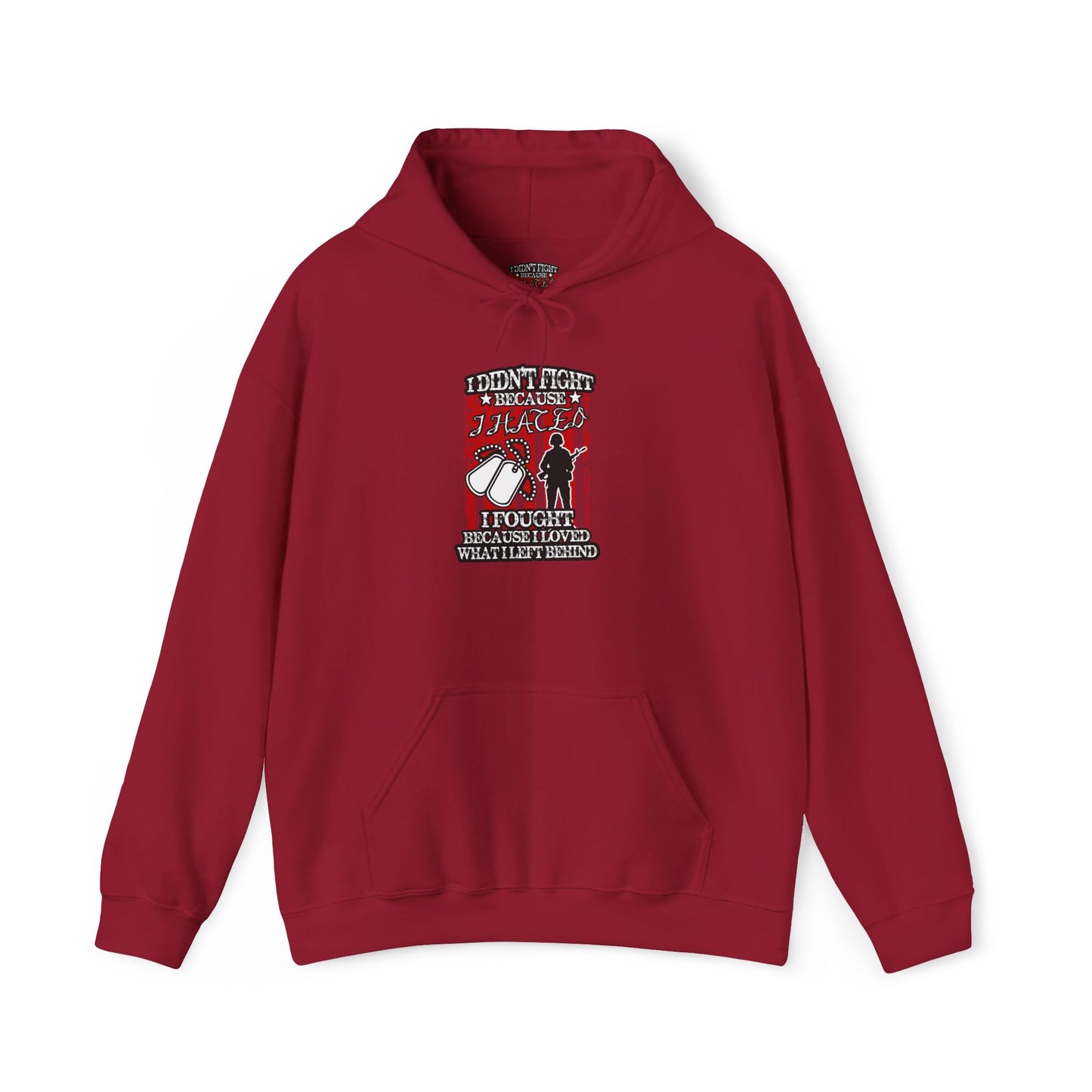 Military Supporter Hoodie, Patriotic Sweatshirt, Independence Day Gift, Veteran Clothing, USA Flag Apparel