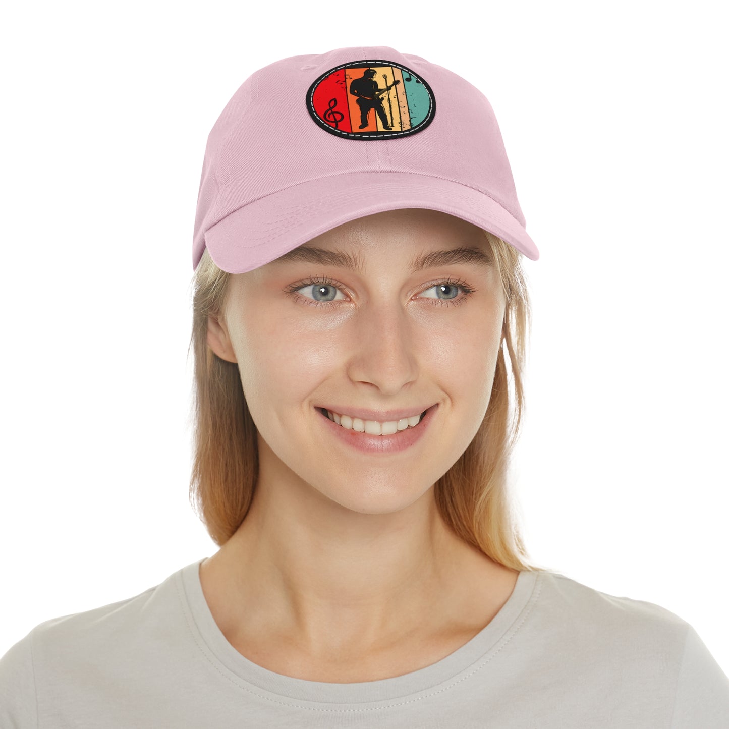 Musician Dad Hat with Leather Patch - Stylish Cap for Music Lovers
