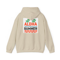 Aloha Summer Hoodie,Tropical Beach Wear,Unisex Sweatshirt,Vacation Outfit, Summer  iconic Waikiki Beach Oahu combines urban