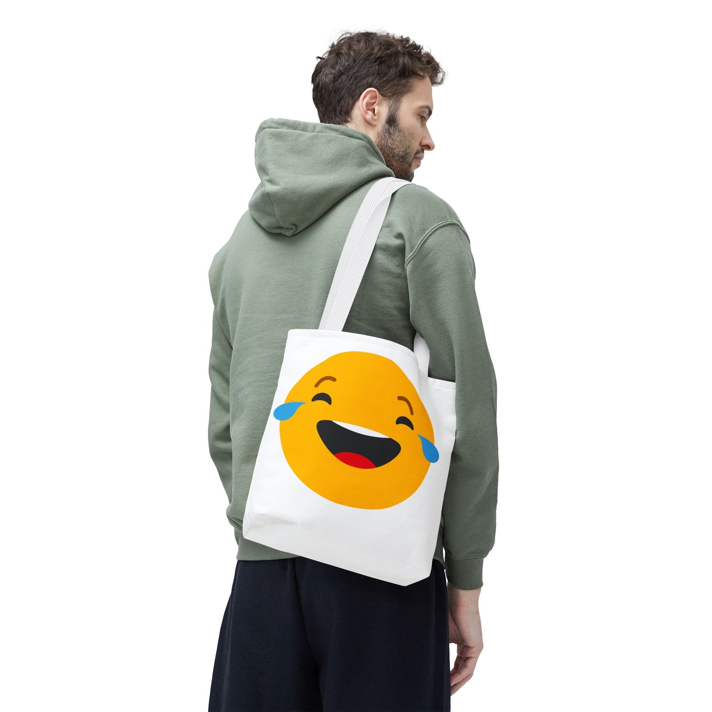 Funny Emoji Tote Bag - Smiling & Laughing Faces