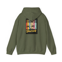 Motivational Hooded Sweatshirt - Just See Yourself, Unisex Hoodie, Cozy Gift, Everyday Affirmation, Inspirational Sweatshirt,
