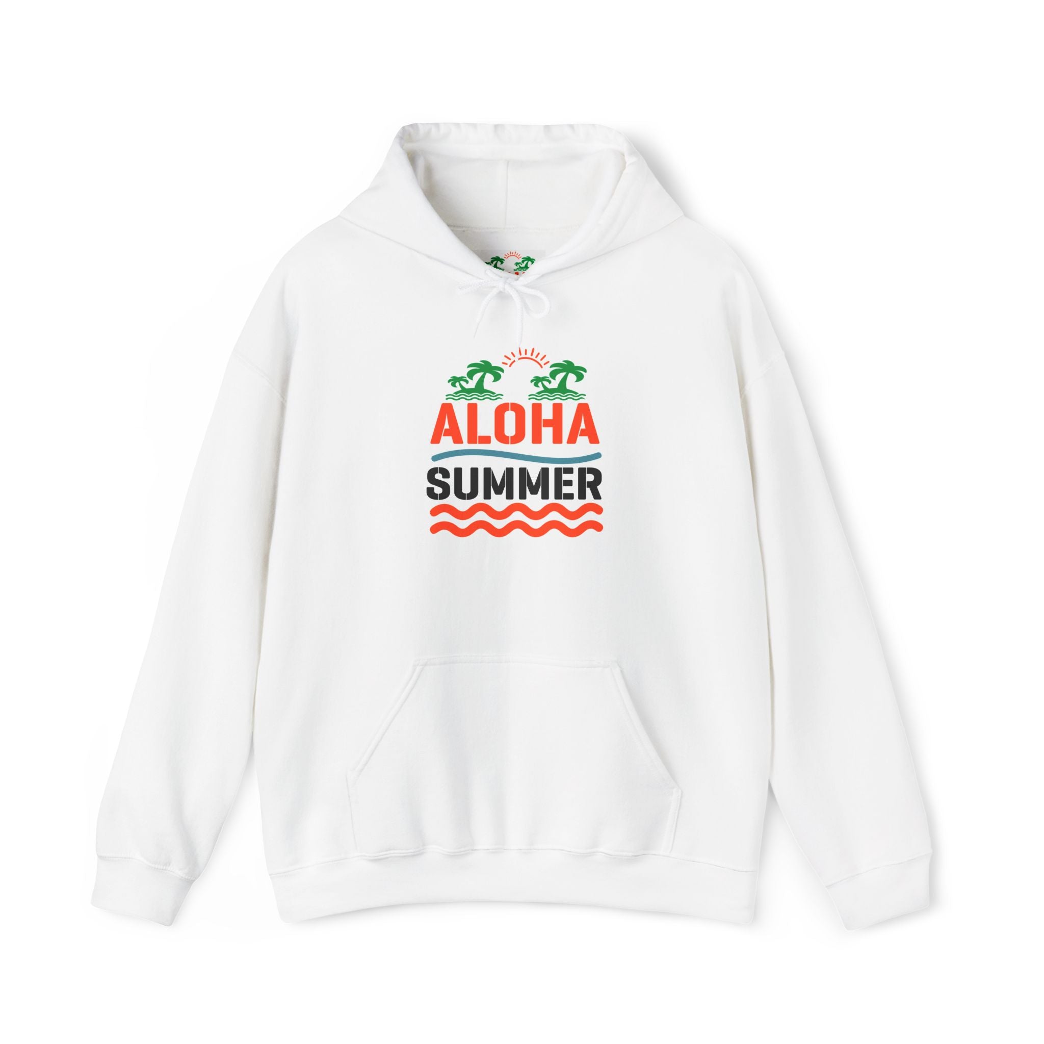 Aloha Summer Hoodie,Tropical Beach Wear,Unisex Sweatshirt,Vacation Outfit, Summer  iconic Waikiki Beach Oahu combines urban